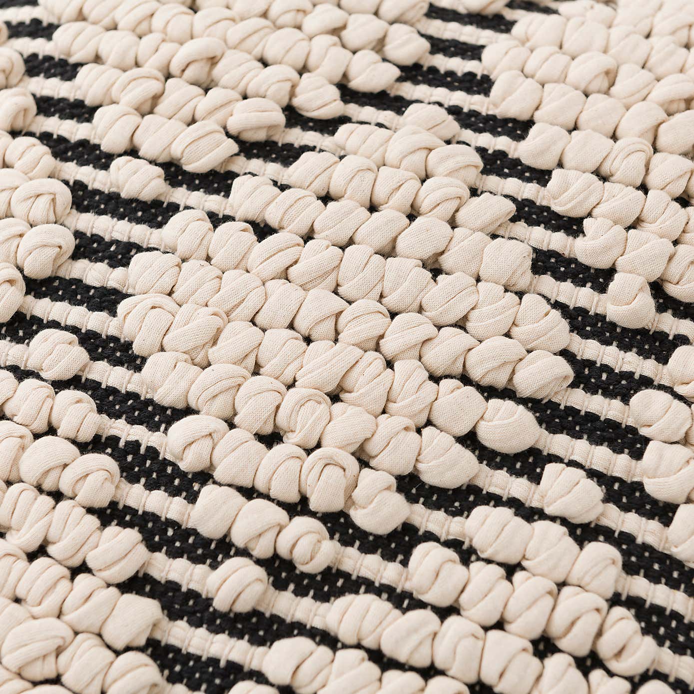 Jersey Bobble Diamond Square Cushion