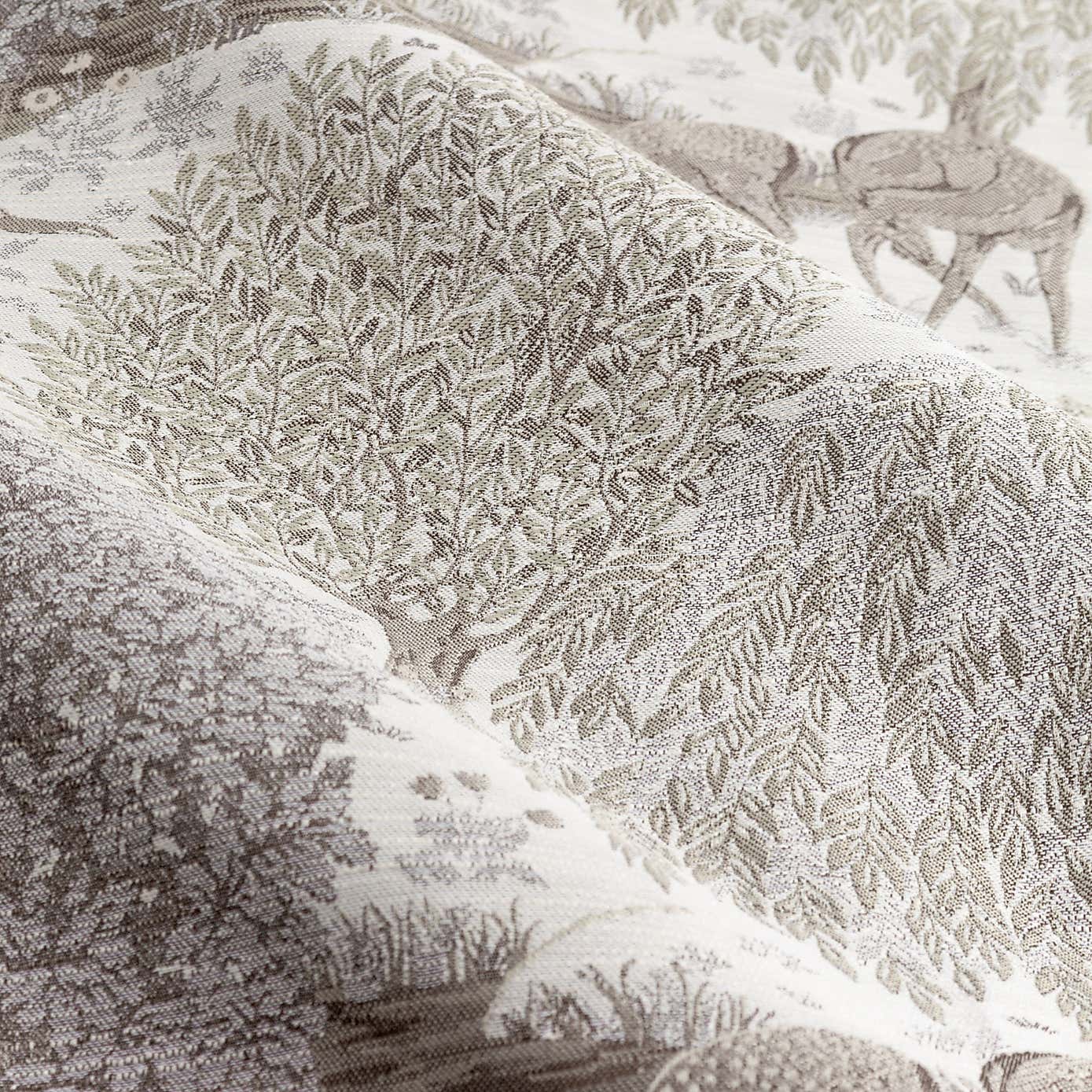 Morris & Co. The Brook Jacquard Pencil Pleat Curtains