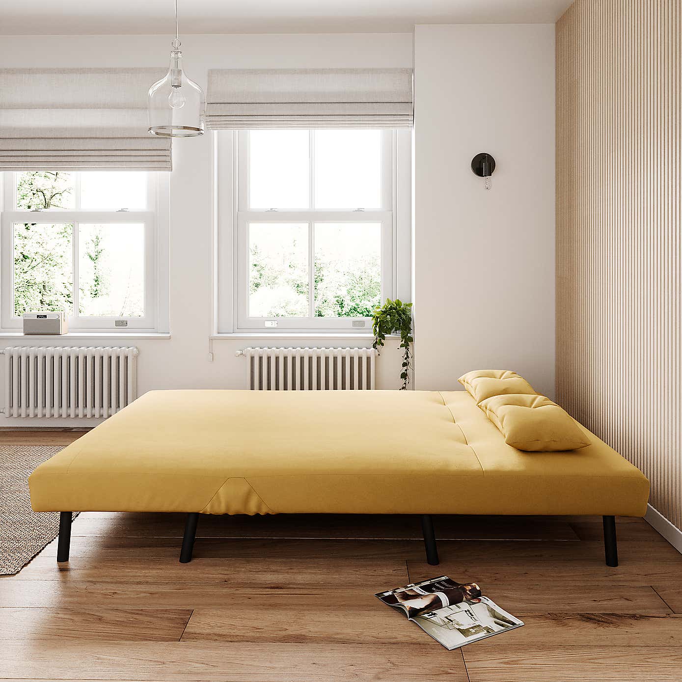 Phoebe Velvet Double Sofa Bed