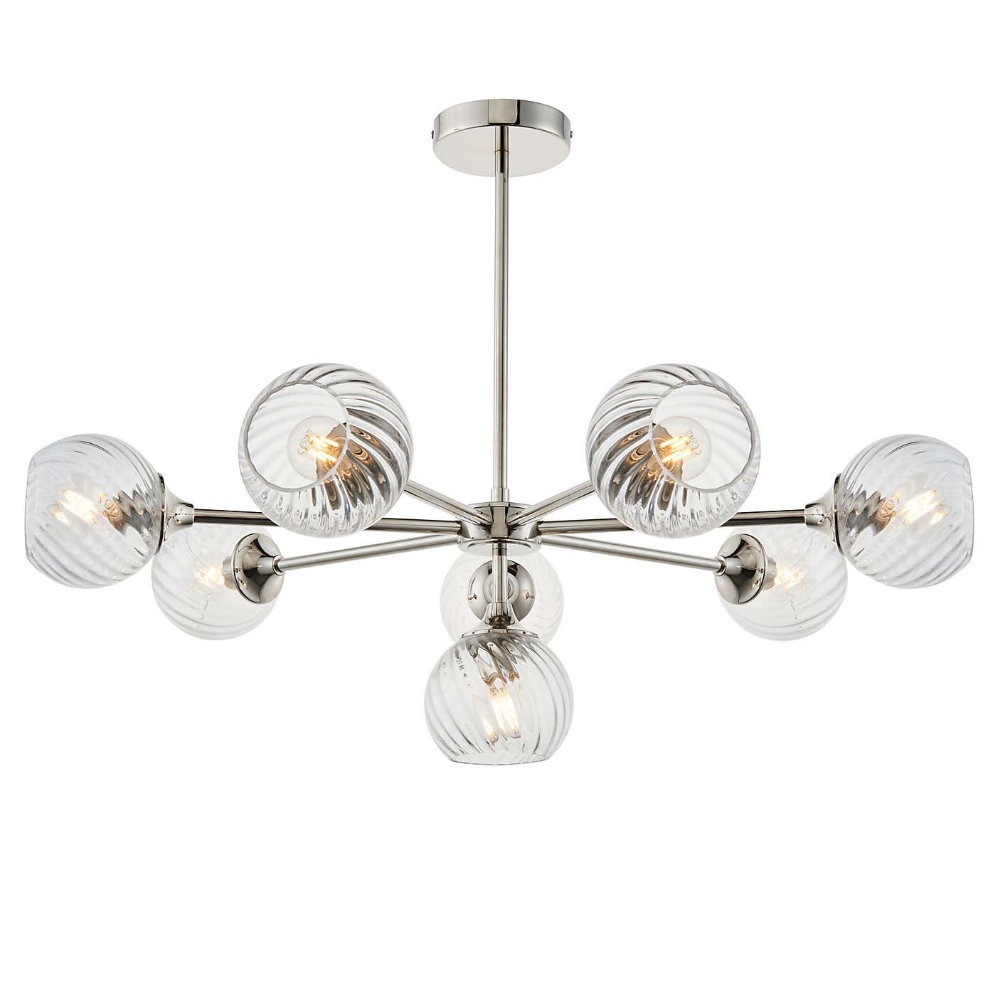 Vogue Asher Art Deco 8 Light Adjustable Ceiling Light