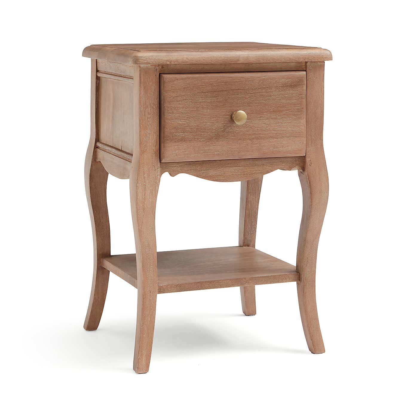 Giselle 1 Drawer Bedside Table, Mango Wood