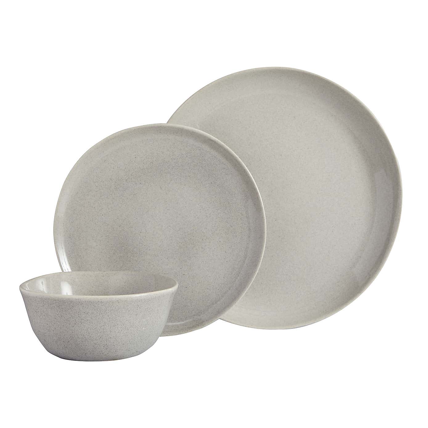 Amalfi White 12 Piece Dinner Set