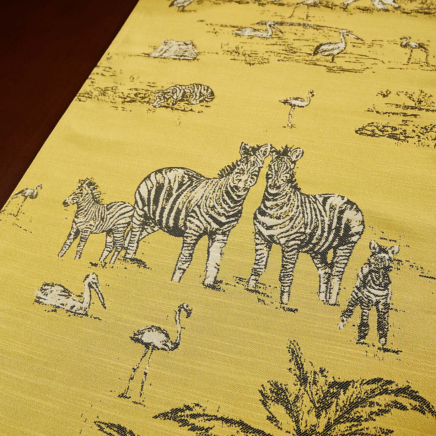 Animal Ochre Jacquard Table Runner