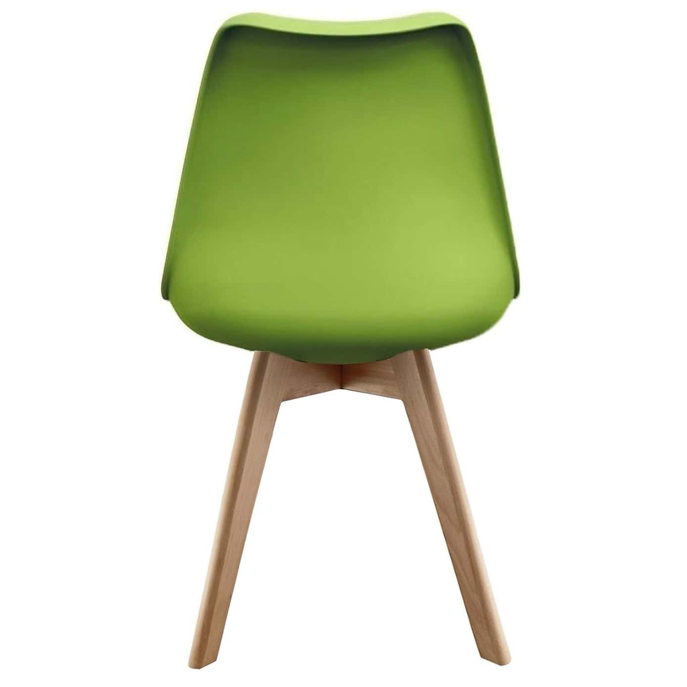 Fusion Living Soho Plastic Dining Chair with Squared Legs