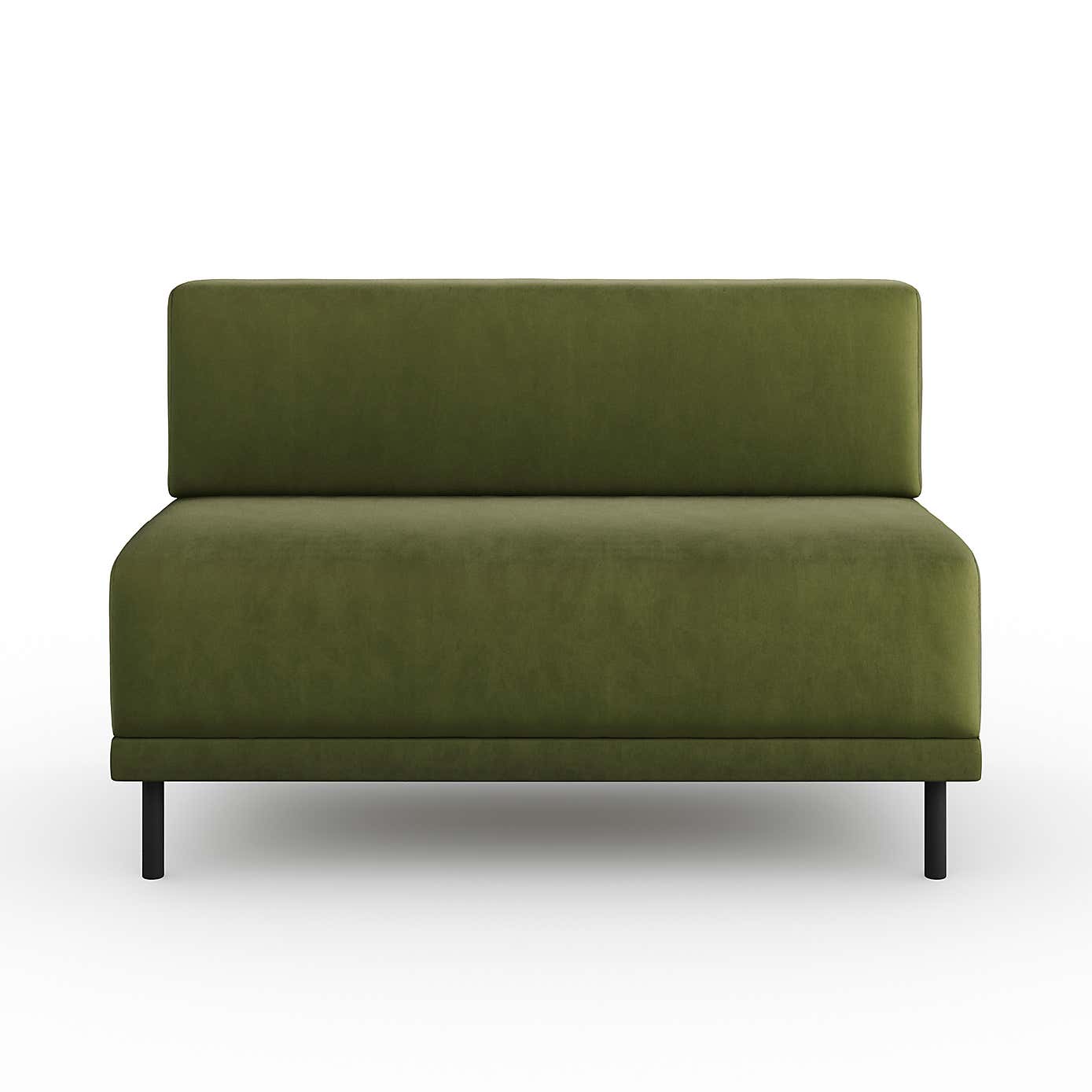 Mae Long Dining Bench, Matte Plush Velvet