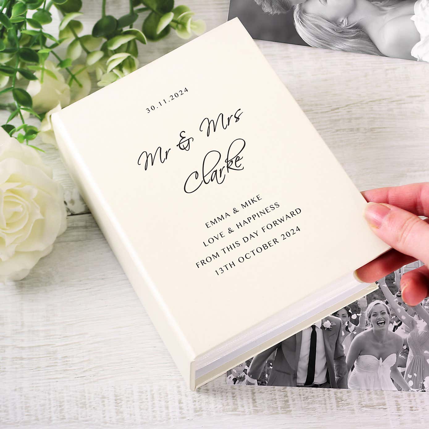 Personalised Free Text Photo Album with Sleeves