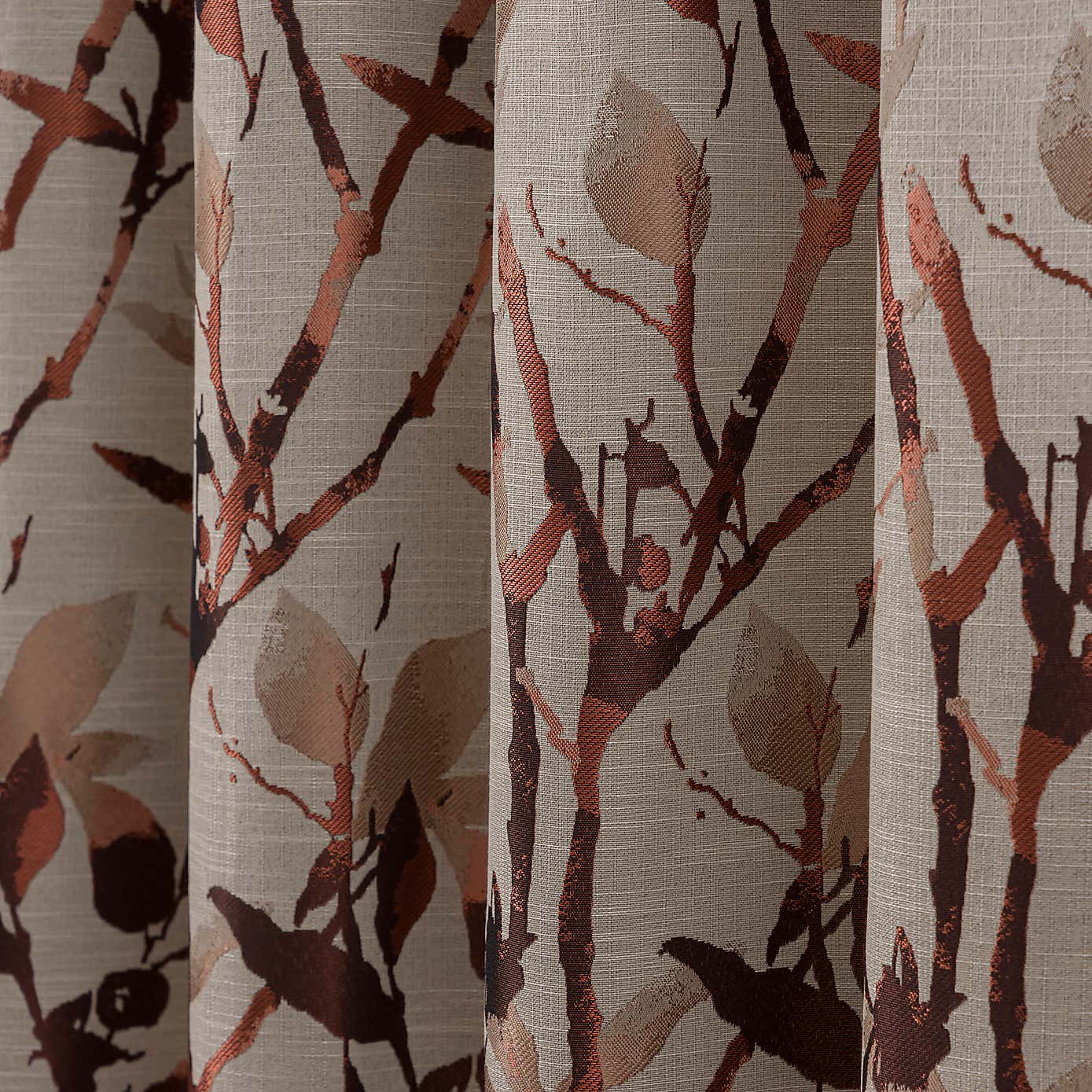 Zen Jacquard Eyelet Curtains