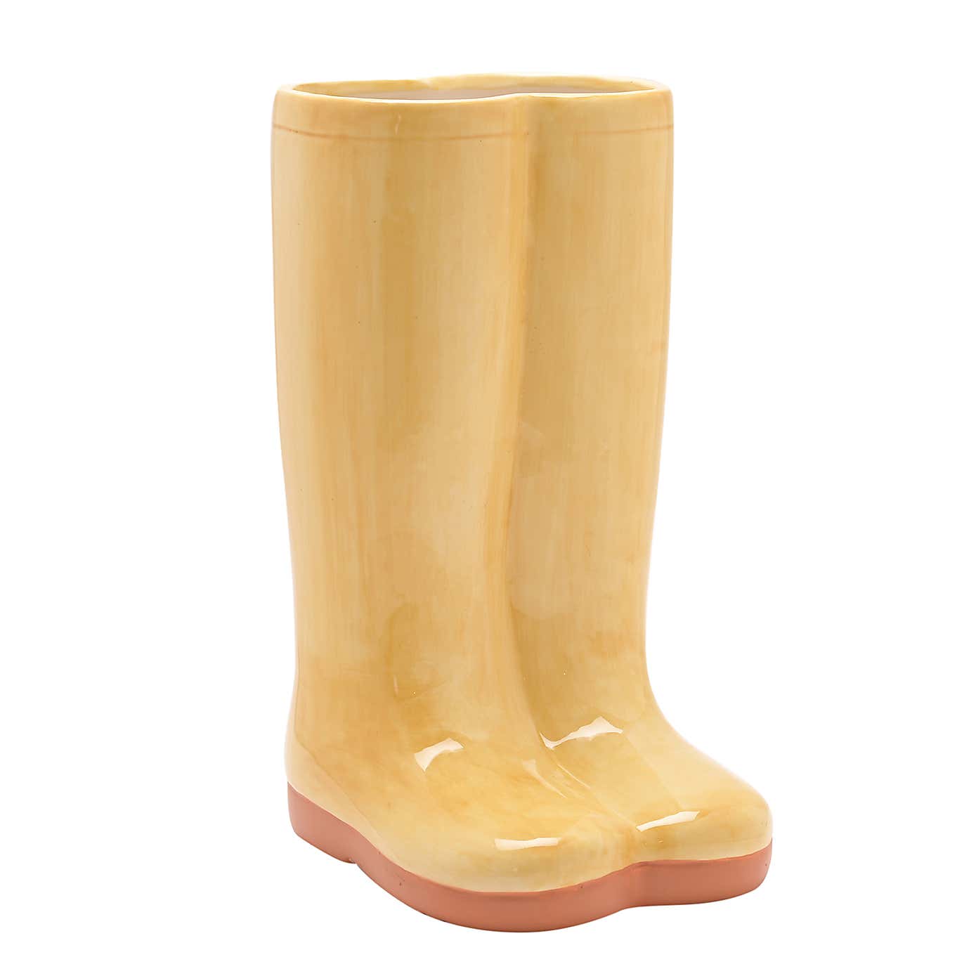 The Cottage Garden Yellow Ceramic Welly Vase