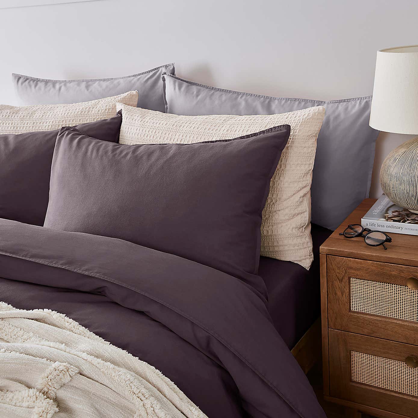 Recycled Cotton Housewife Pillowcase Pair