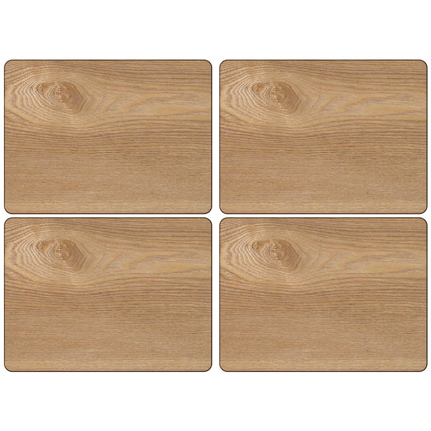 Creative Tops Set of 4 Brown Oak Veneer Placemats