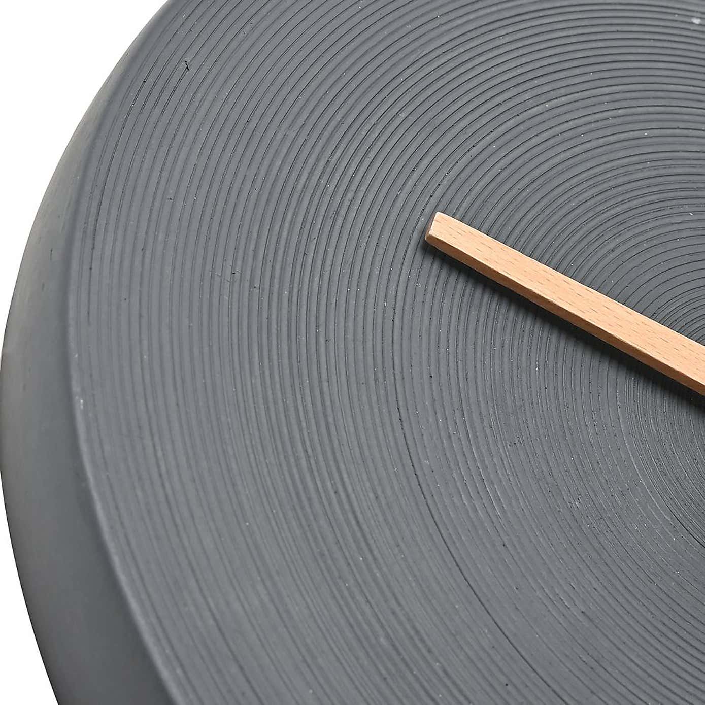 Interval Cement Wall Clock