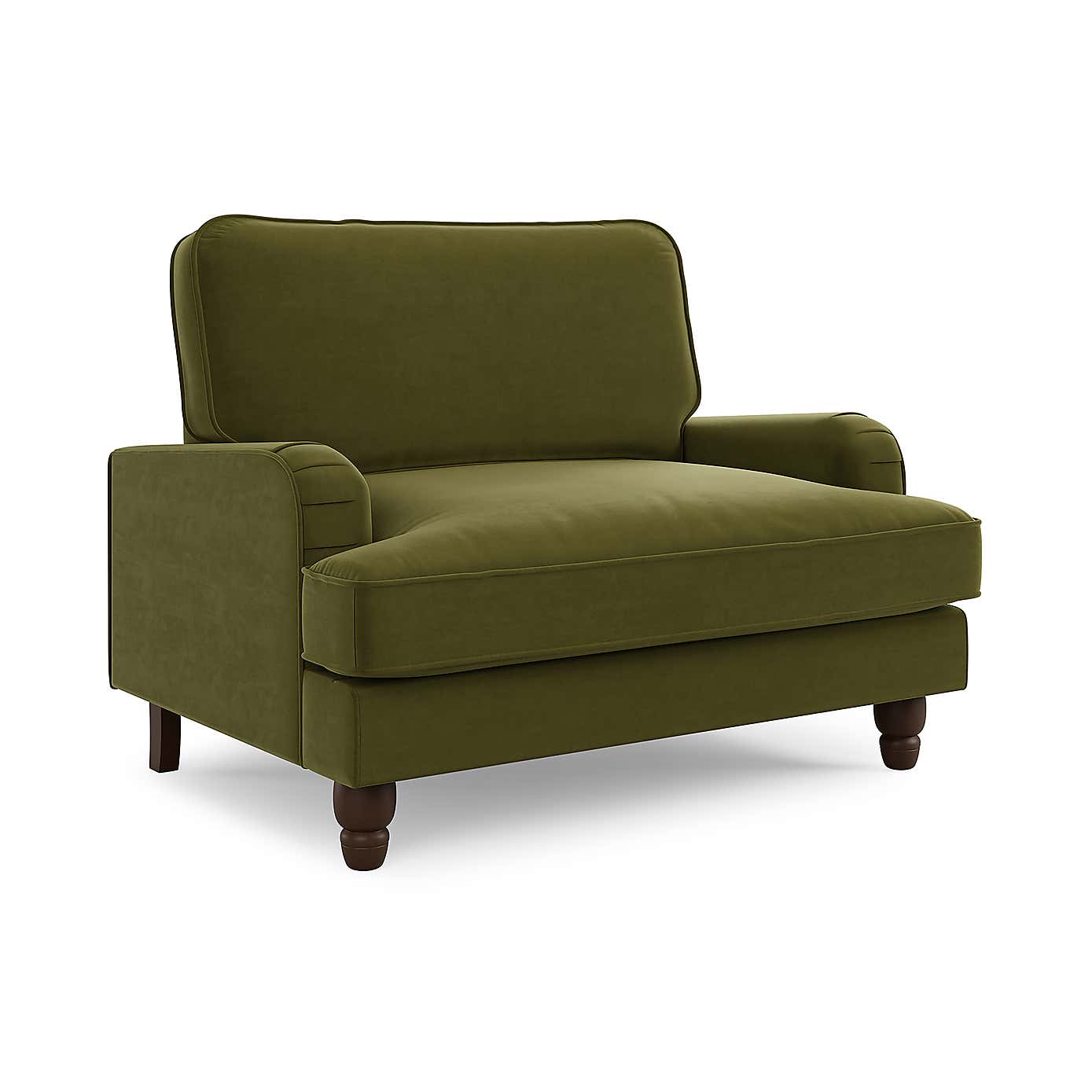 Beatrice Matte Velvet Snuggle Single Sofa Bed