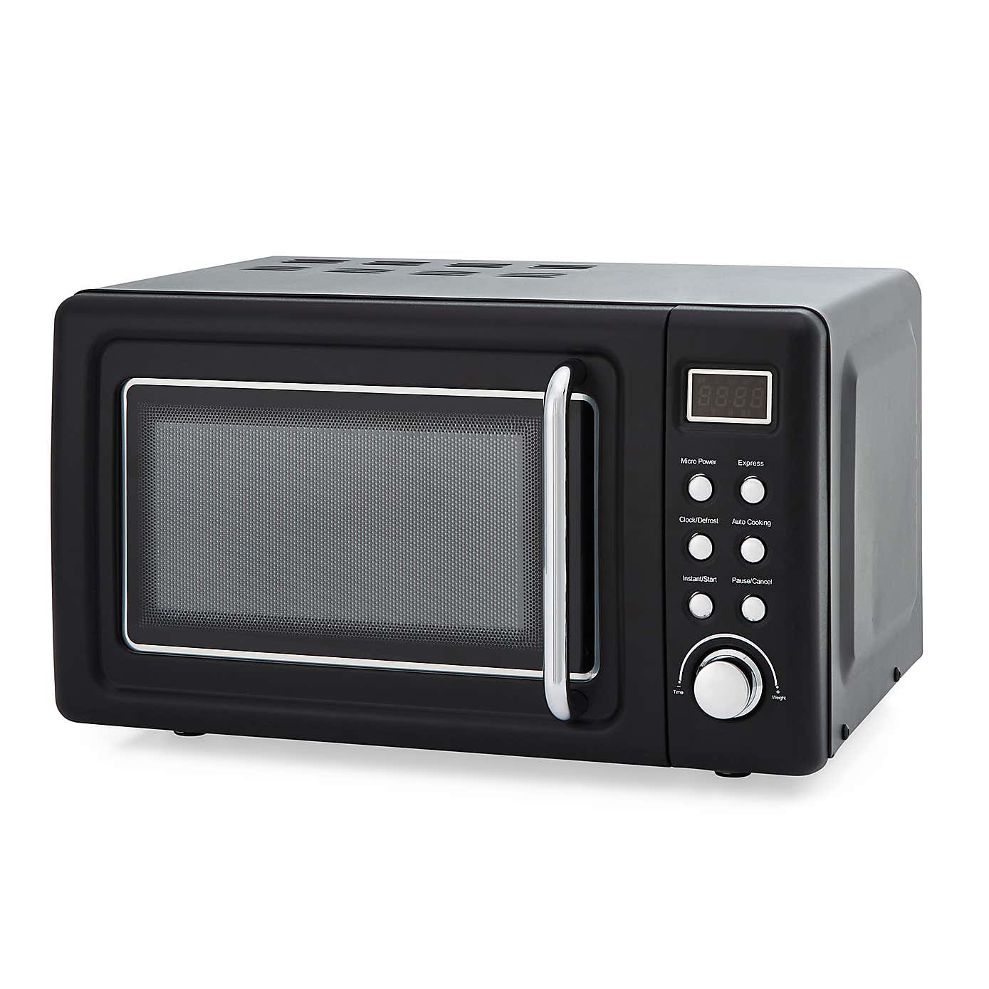 Retro 20L 800W Microwave, Matt Black