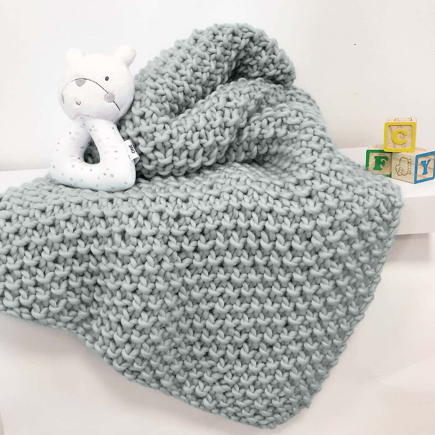 Louis Baby Blanket Knitting Kit