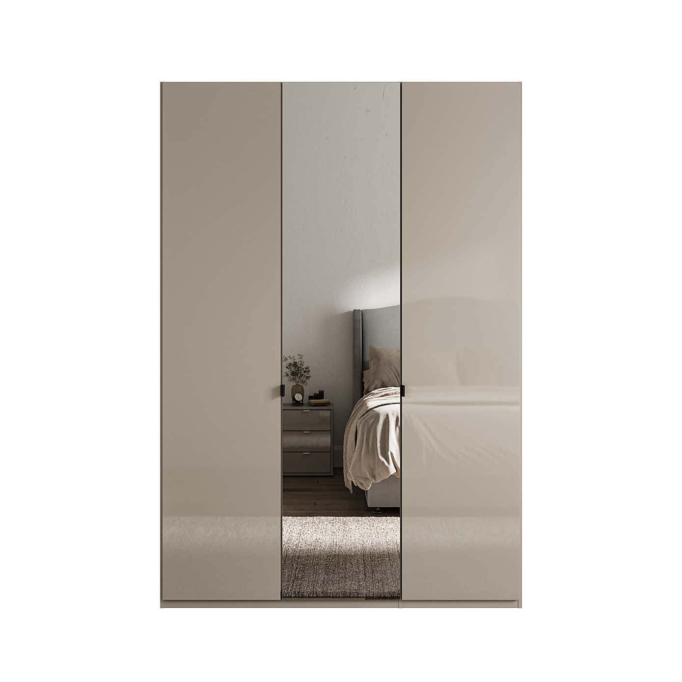 Wiemann Kahla 3 Door Mirrored Wardrobe