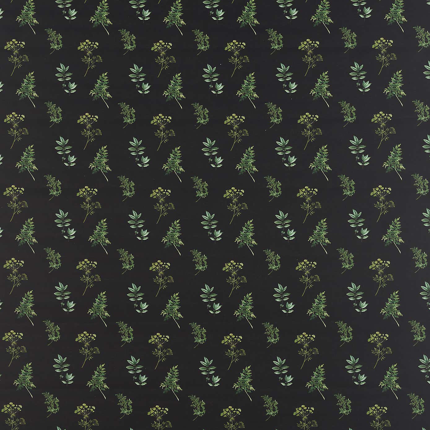 By the Metre Marsh Botanical Black PVC