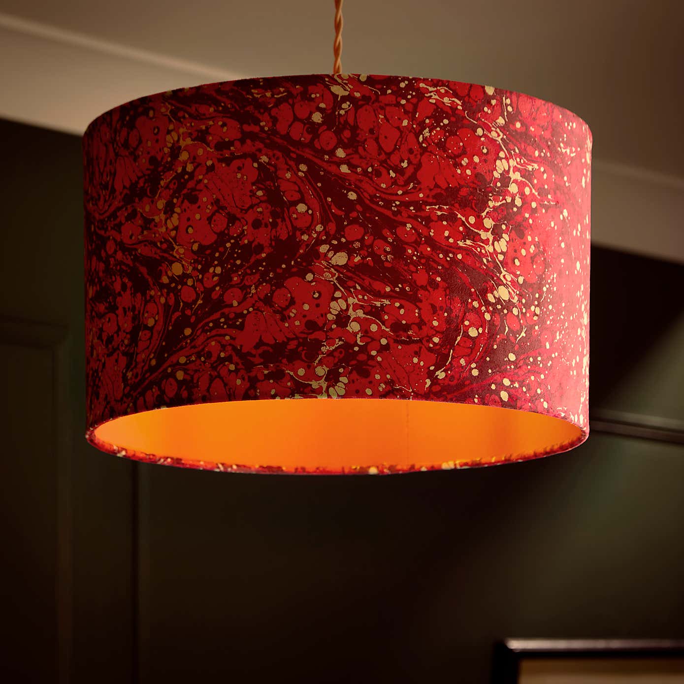Marble Drum Lamp Shade