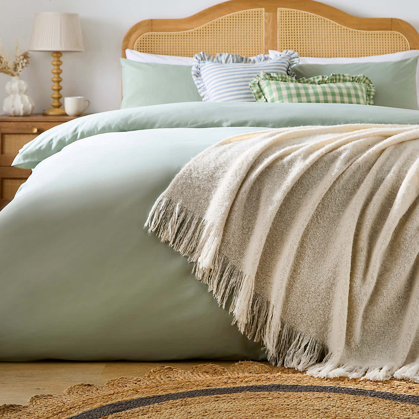 Brushed Boucle Throw