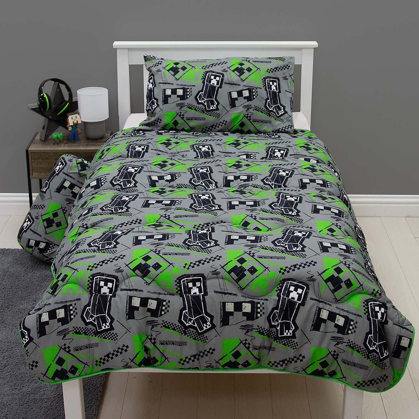 Minecraft Mixed Up 10.5 Tog Single Coverless Duvet and Pillowcase Set