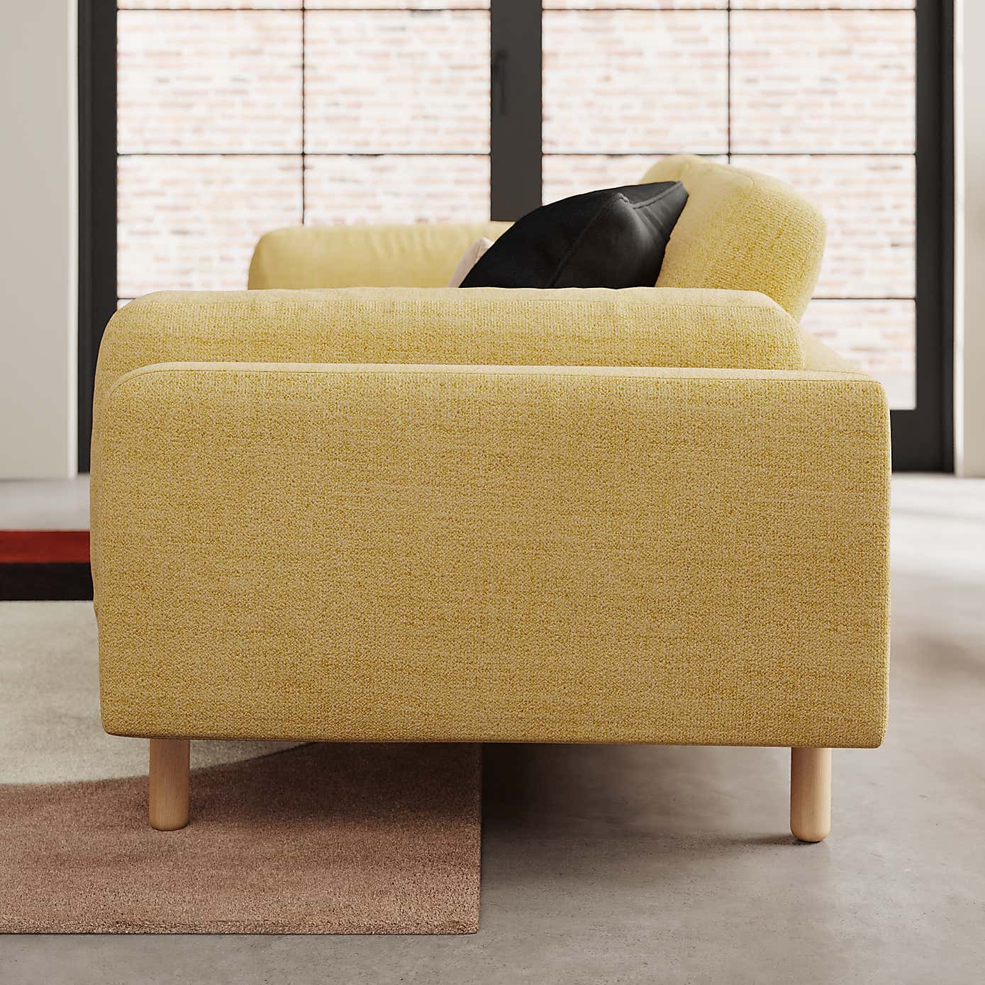 Newton Chunky Tonal Weave 3 Seater Sofa