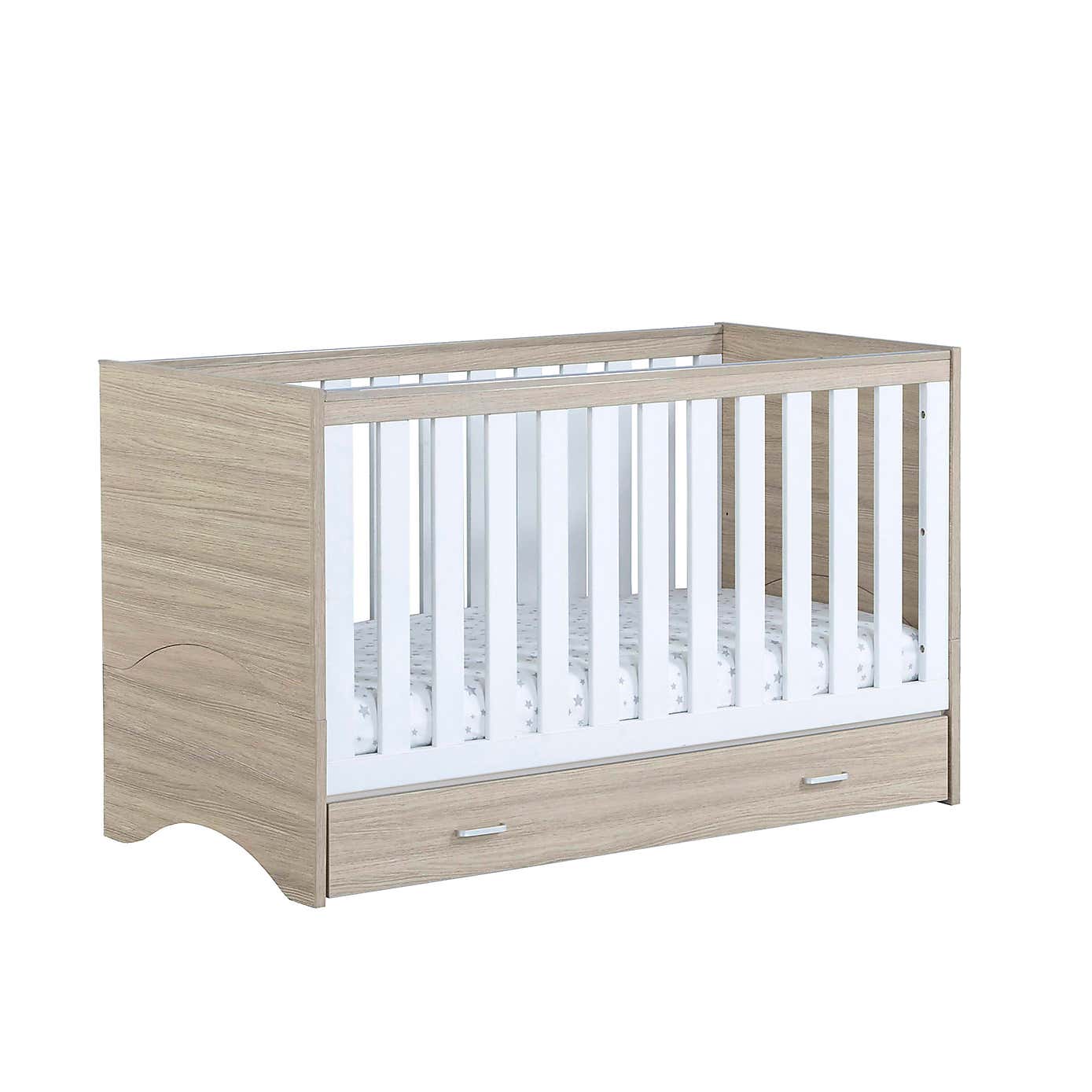Babymore Veni Cot Bed with Drawer