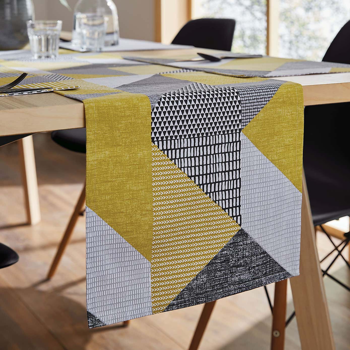 Catherine Lansfield Larsson Geo Table Runner