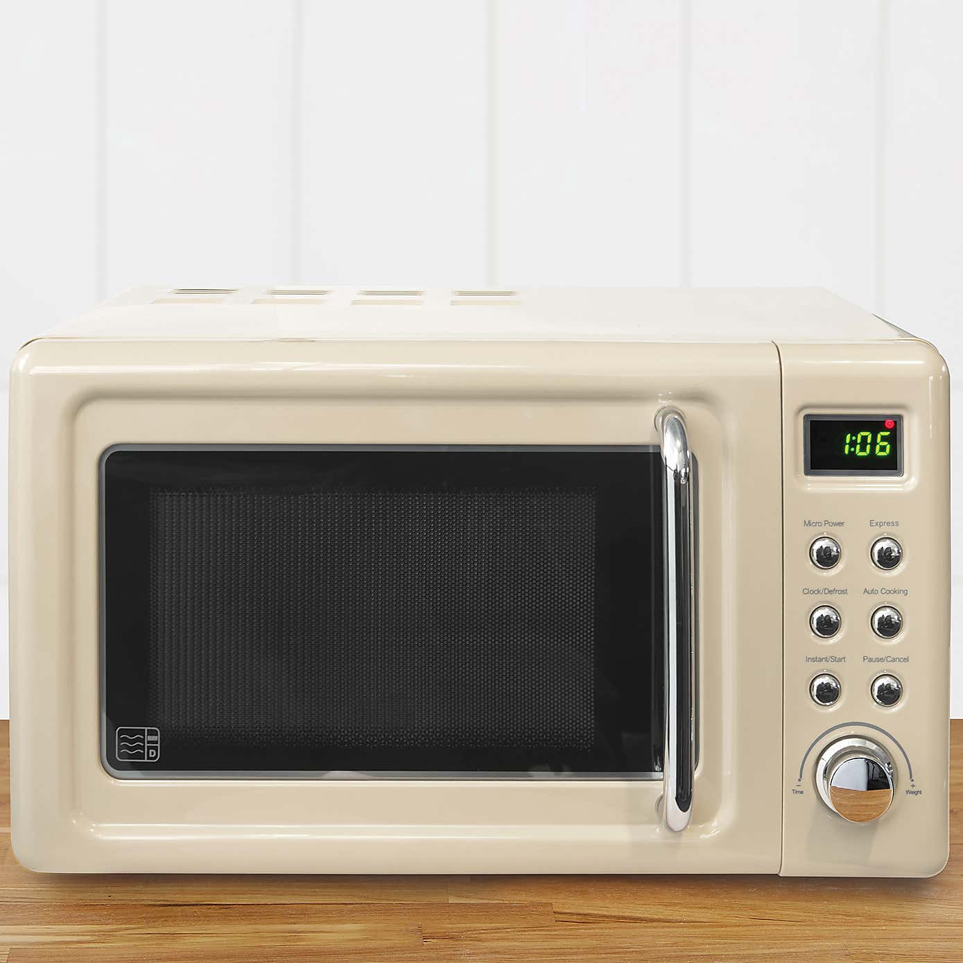 Retro 20L 800W Microwave Cream v3