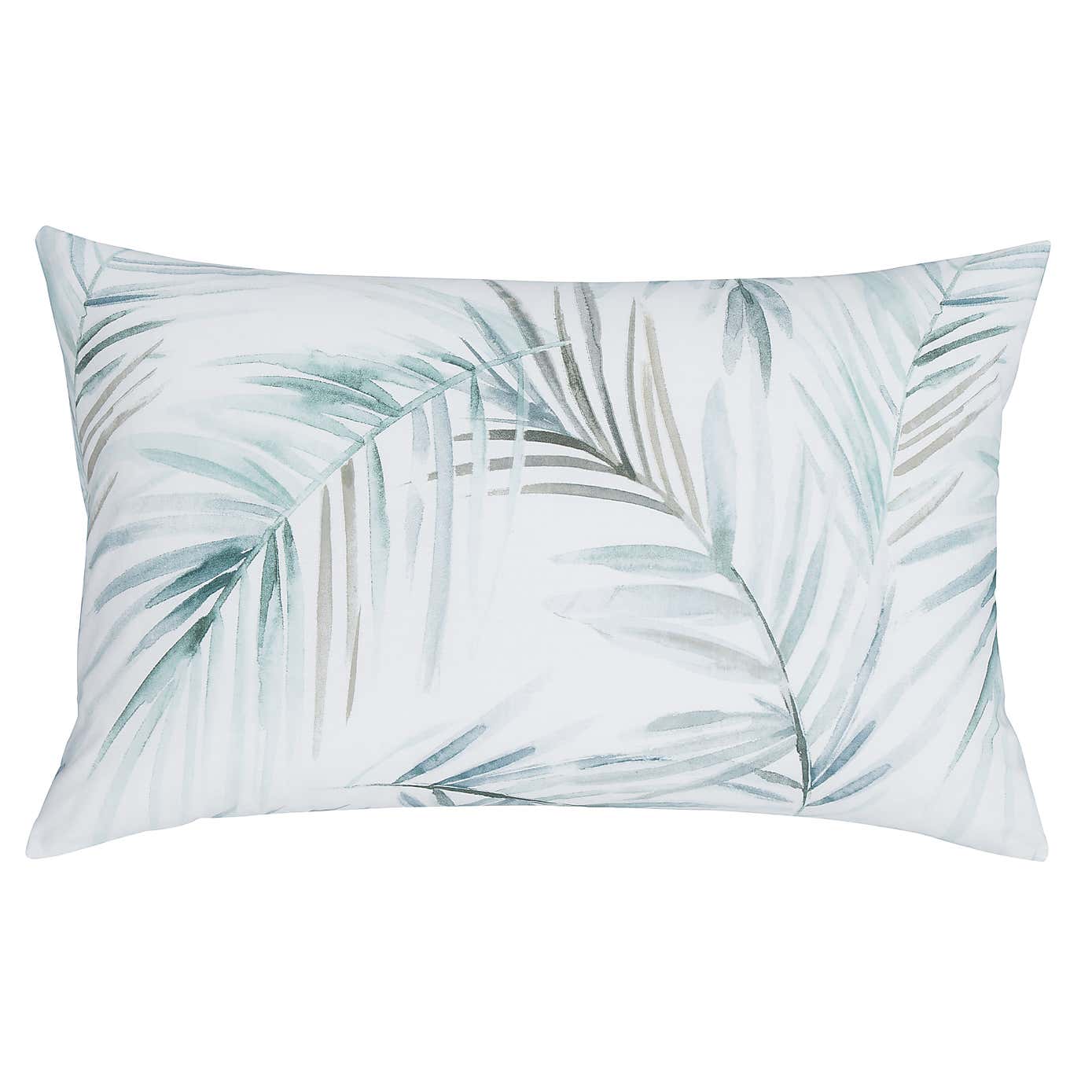 Serenity Palm Leaf Seafoam Oxford Pillowcase