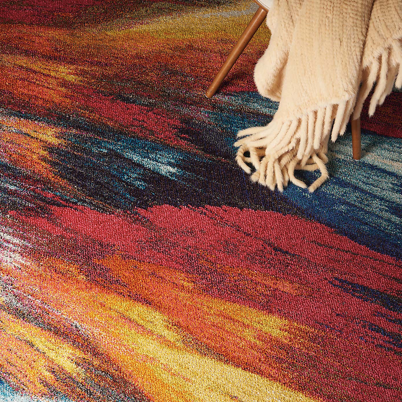 Multi Coloured Celestial Burst Rug