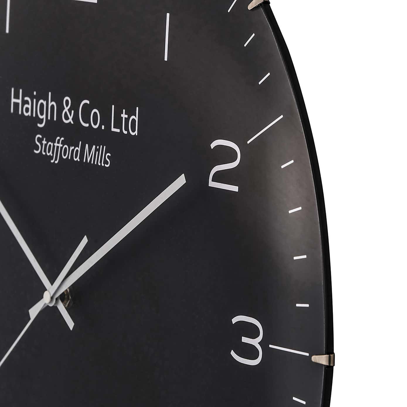 Dome Glass Wall Clock