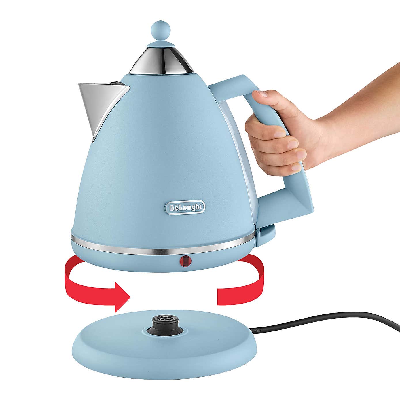 Delonghi 1700ml Argento Kettle