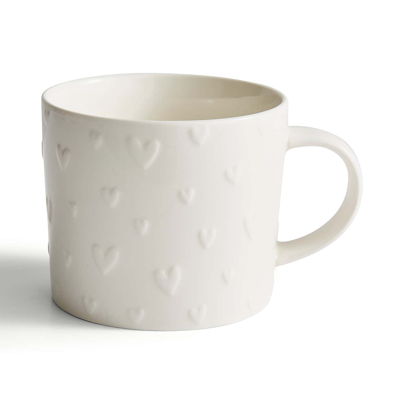 Embossed Heart Mug