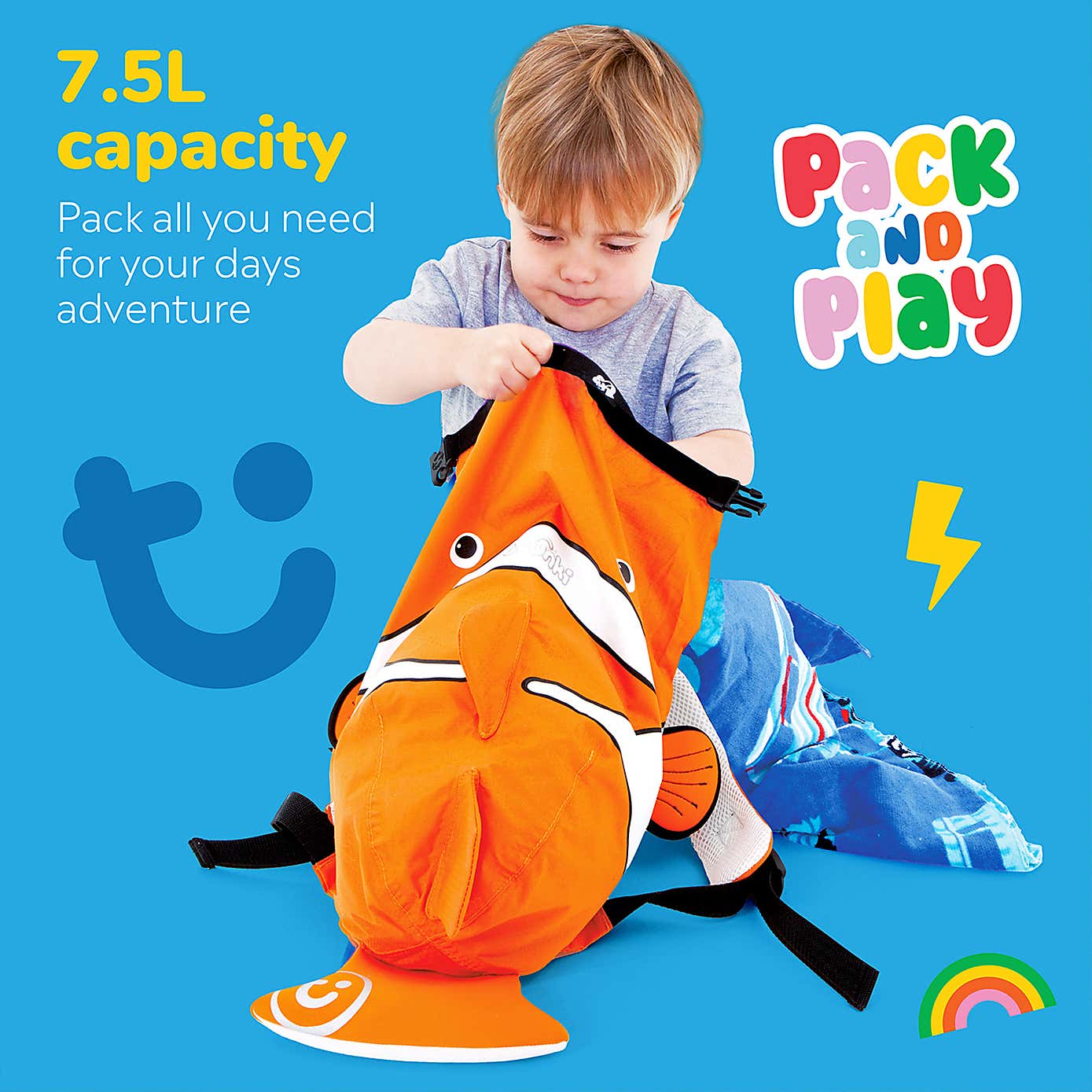 Trunki Paddlepak Chuckles Kids Water Resistant Backpack