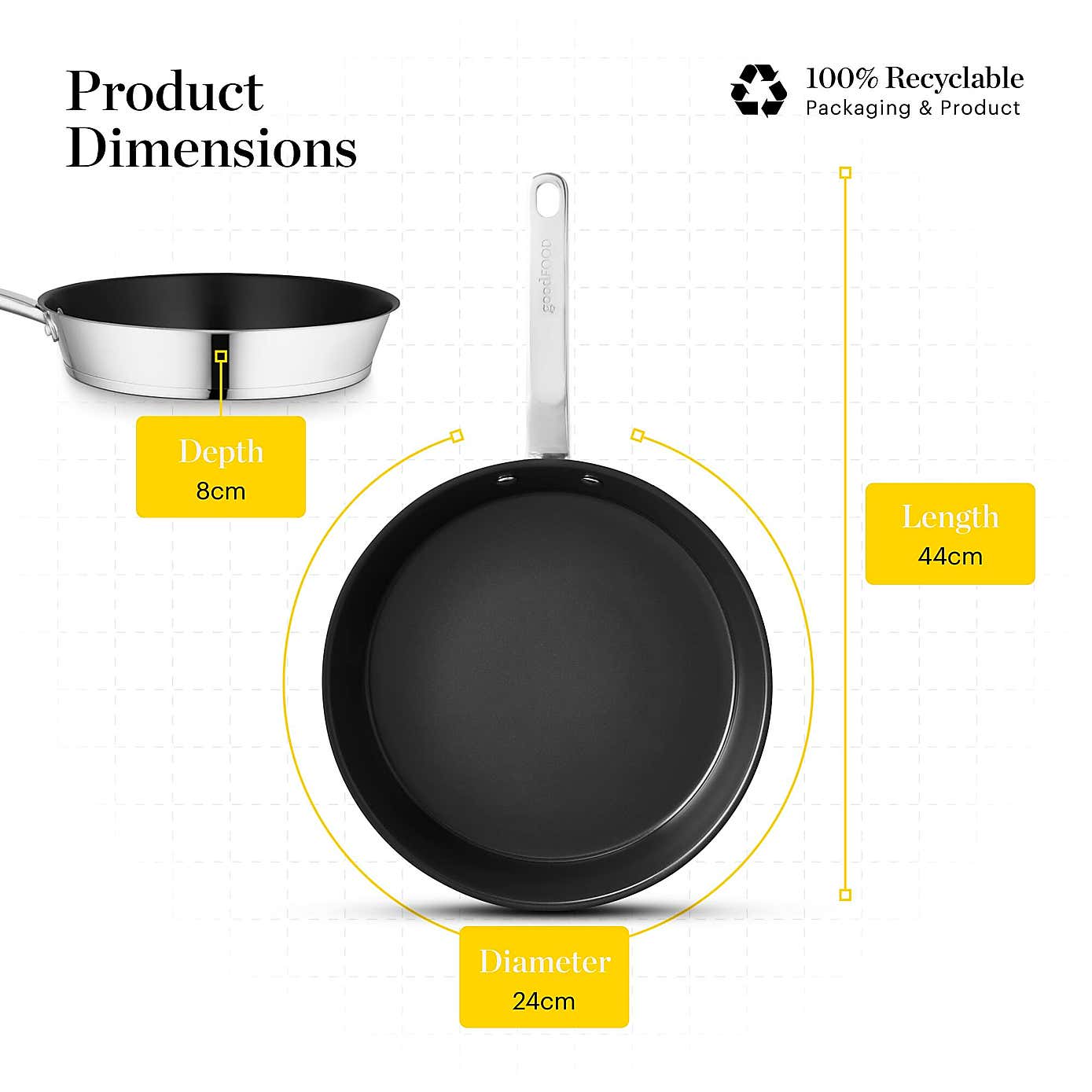 Good Food 24cm Frying Pan