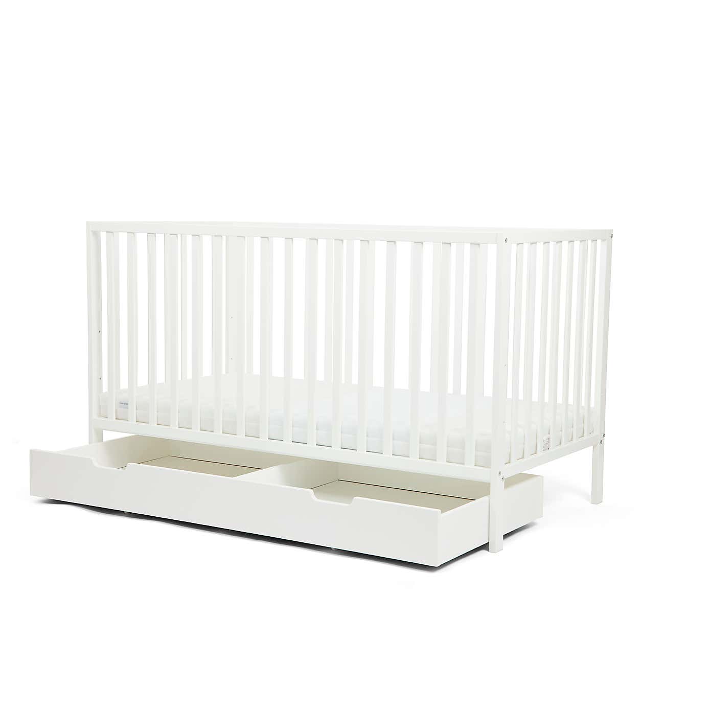 Ickle Bubba Hartley Classic 1 Drawer Cot & Changer Set