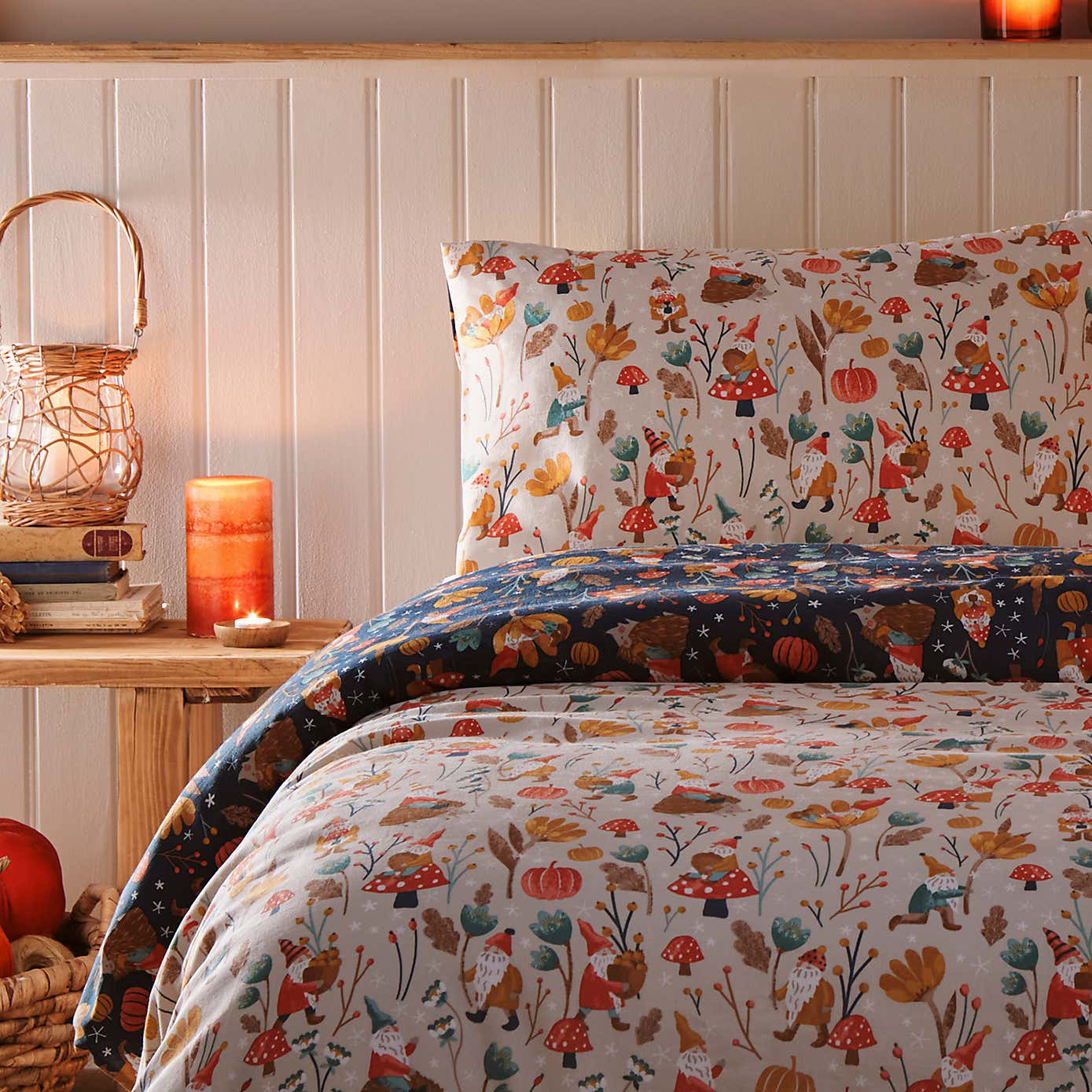 Gnomes and Friends Duvet Cover & Pillowcase Set