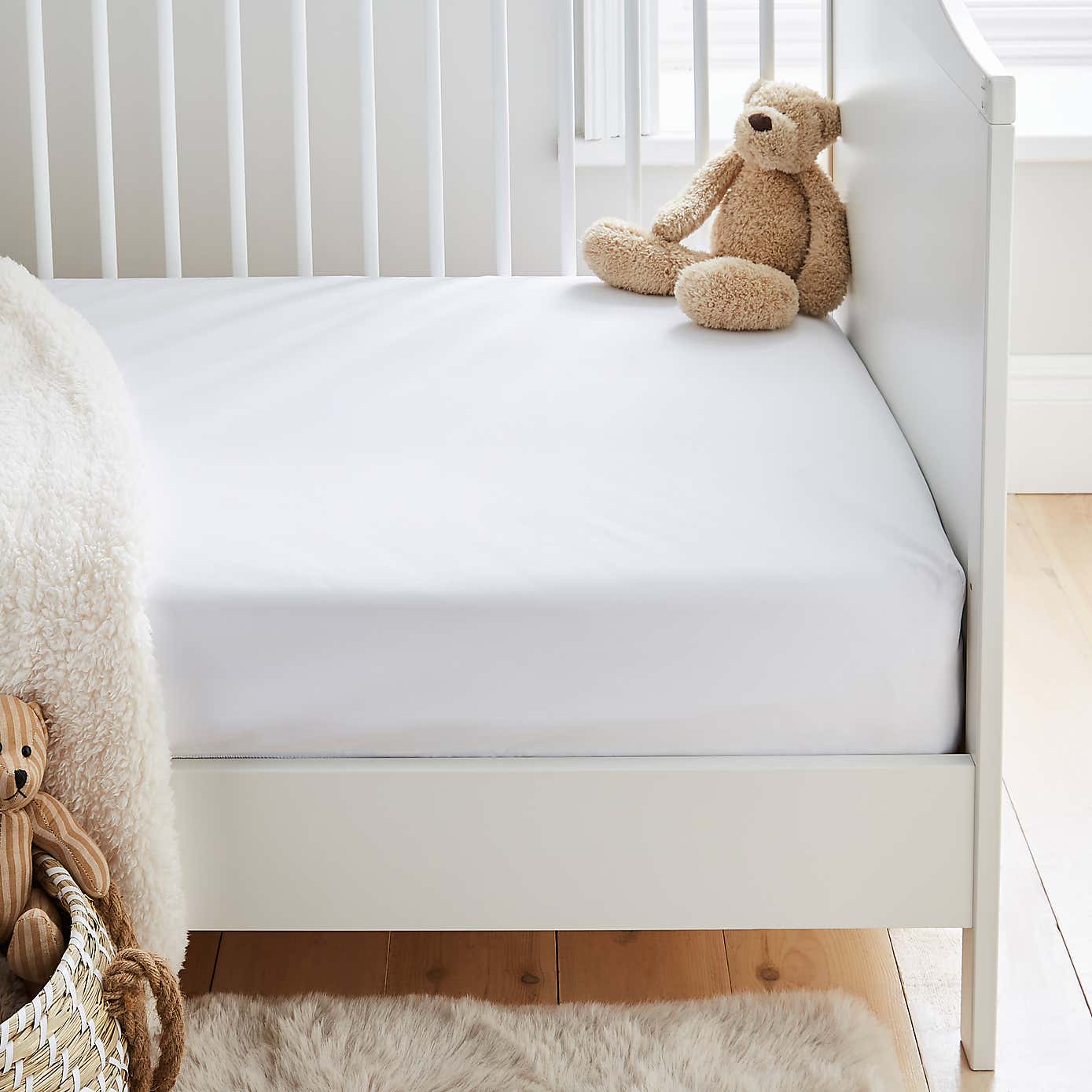 Fogarty Little Sleepers Soft Touch Waterproof Cot Mattress Protector