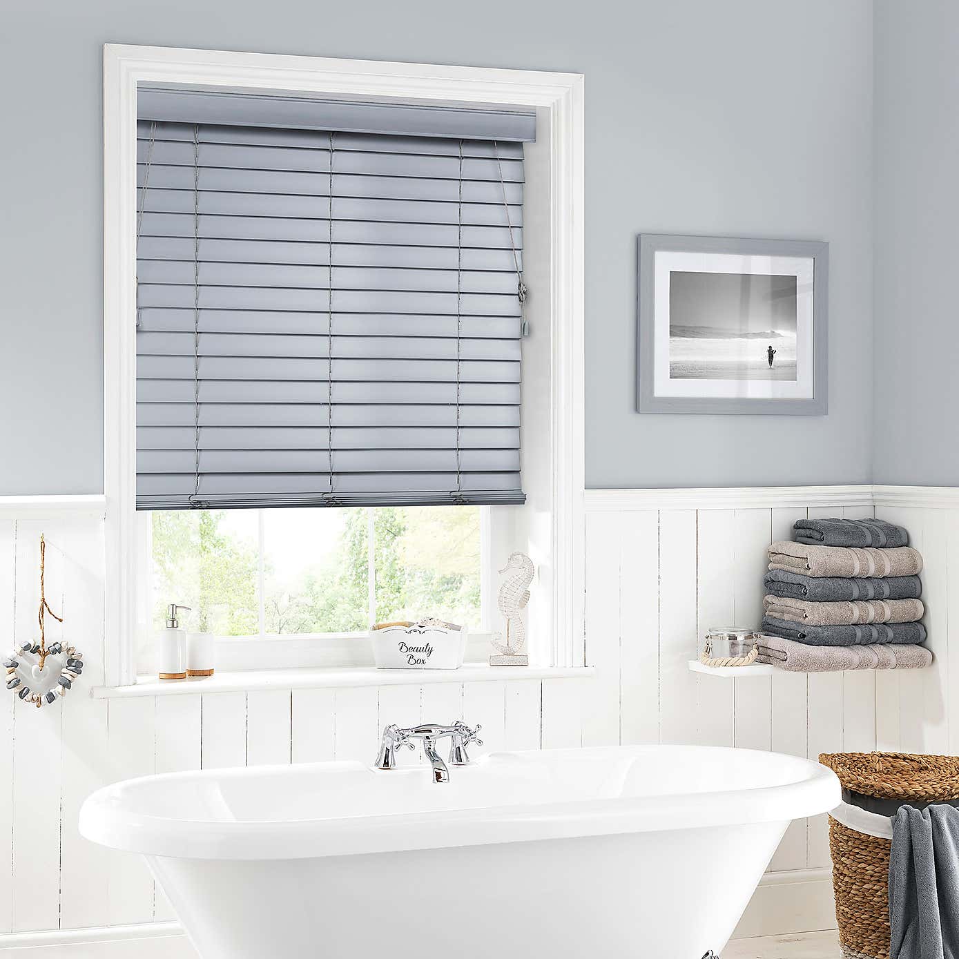 50mm Slats Glacier Grey Venetian Blind