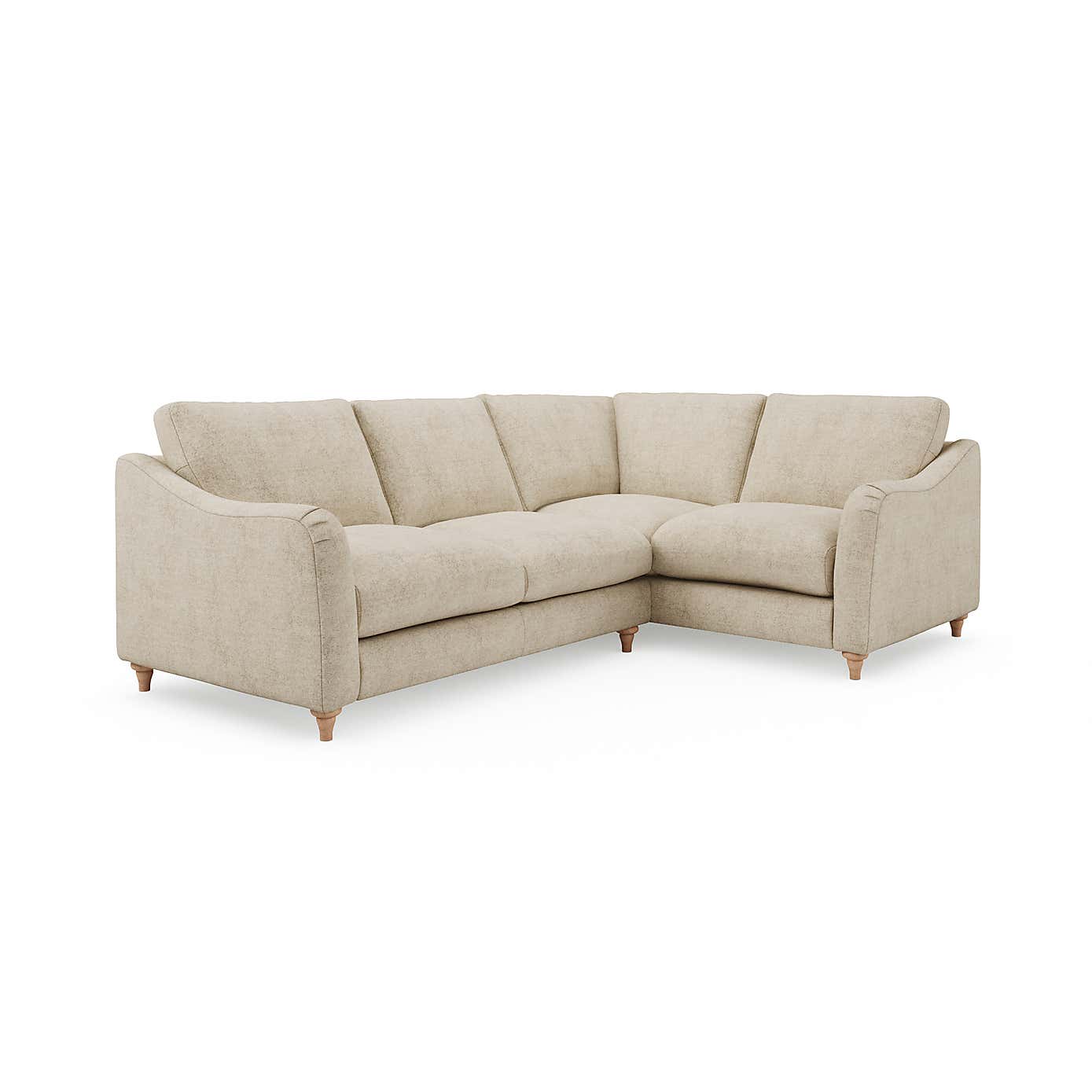 Hattie Tonal Plush Chenille Corner Sofa