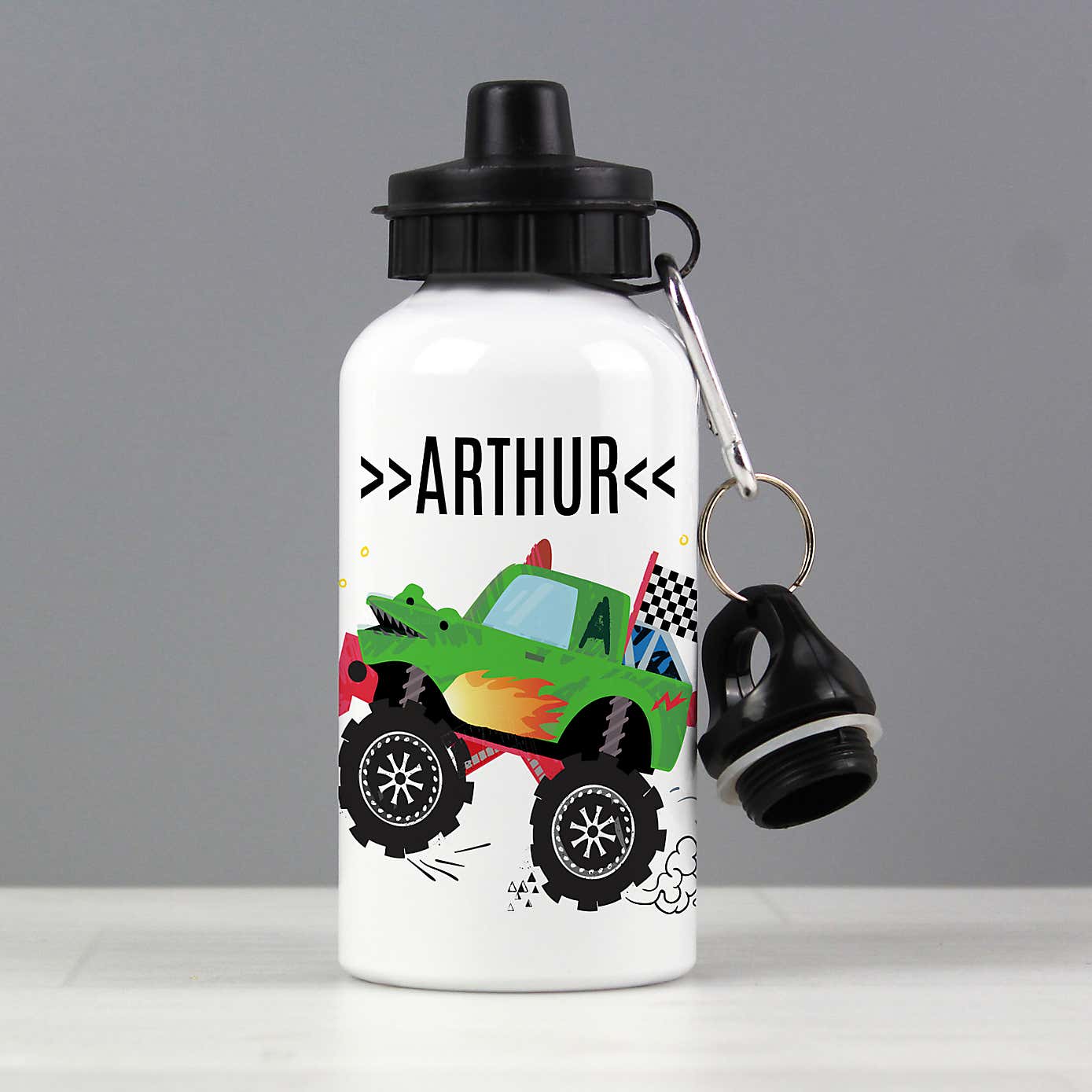 Personalised Monster Truck Metal Drinks Bottle