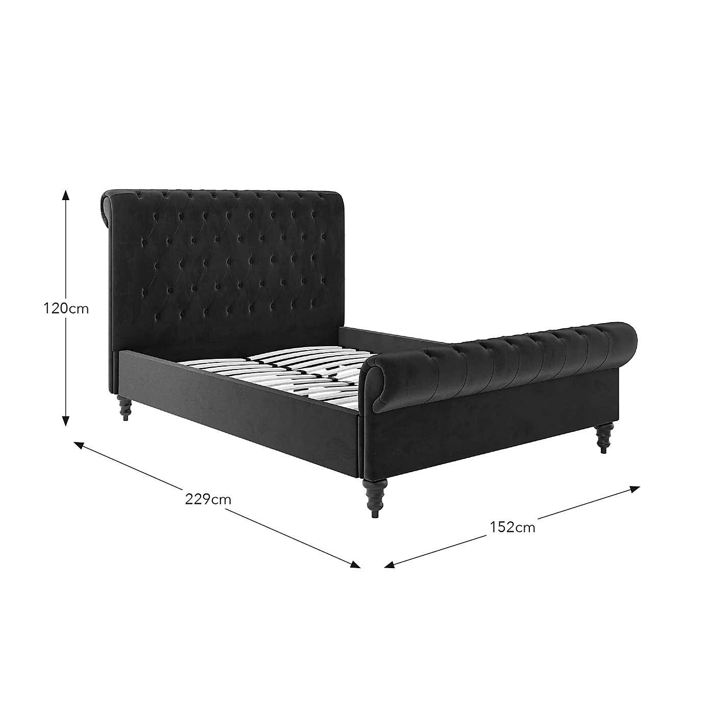 Classic Chesterfield Bed Frame