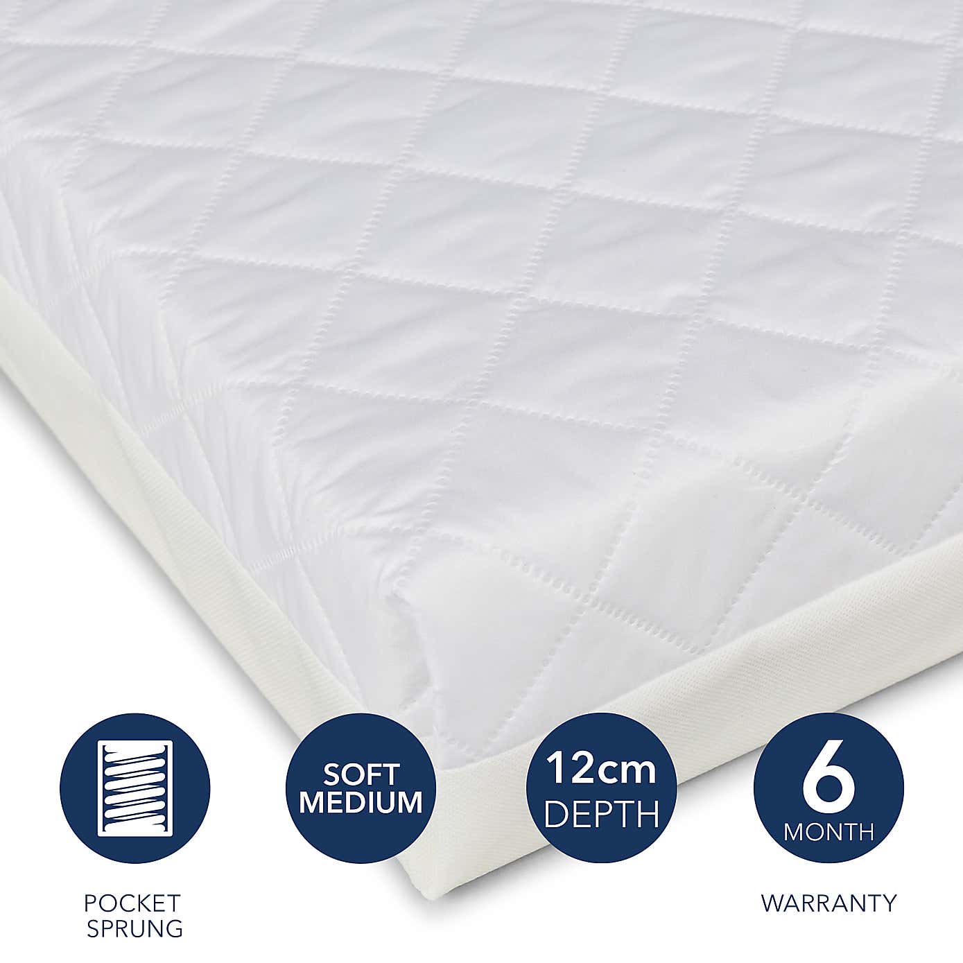Ickle Bubba Premium Sprung Cot Mattress