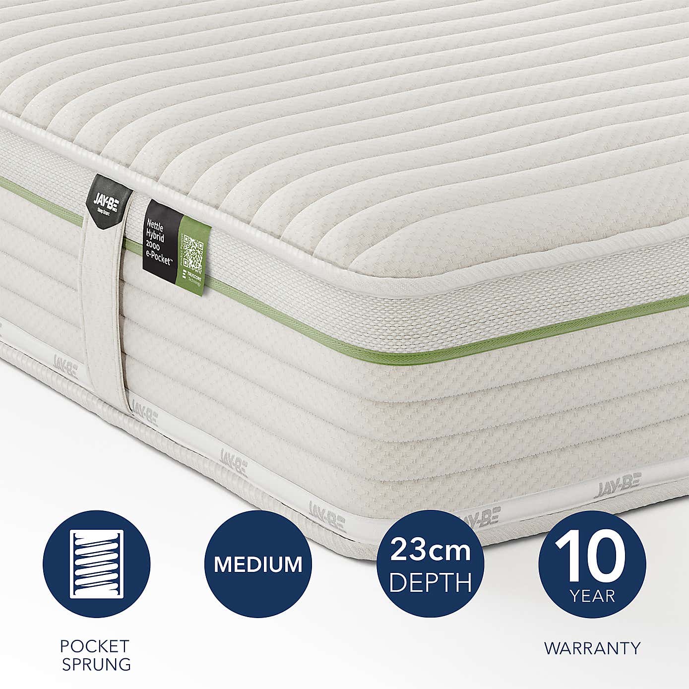 Jay-Be Natural All Season 2000 Pocket Mattress