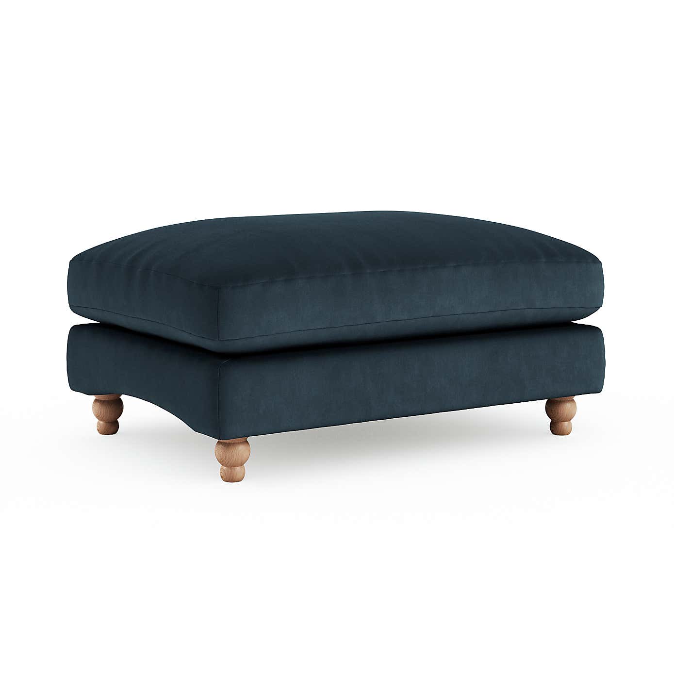 Martha Matte Plush Velvet Footstool