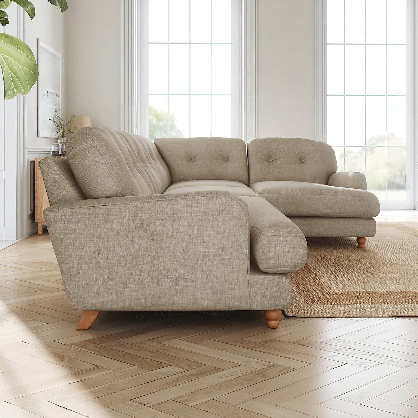 Slub Faux Linen Fabric Sample