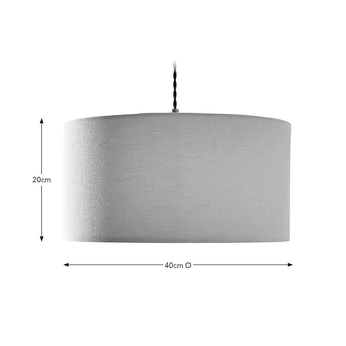 Luna Shallow Drum Lamp Shade