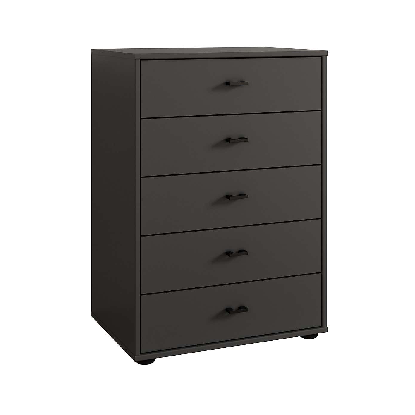 Kahla Matt Small 5 Drawer Chest