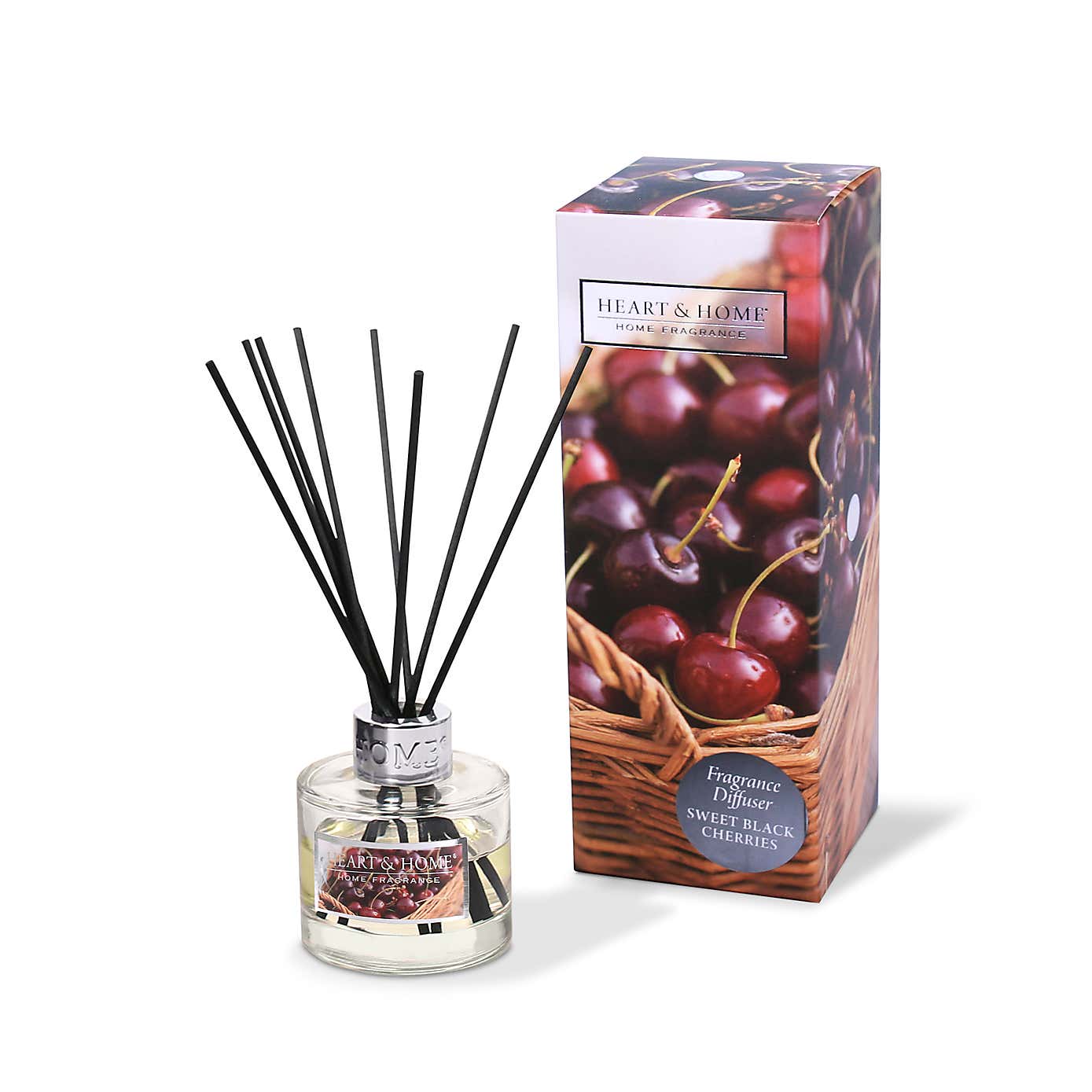 Heart and Home Sweet Black Cherries Reed Diffuser