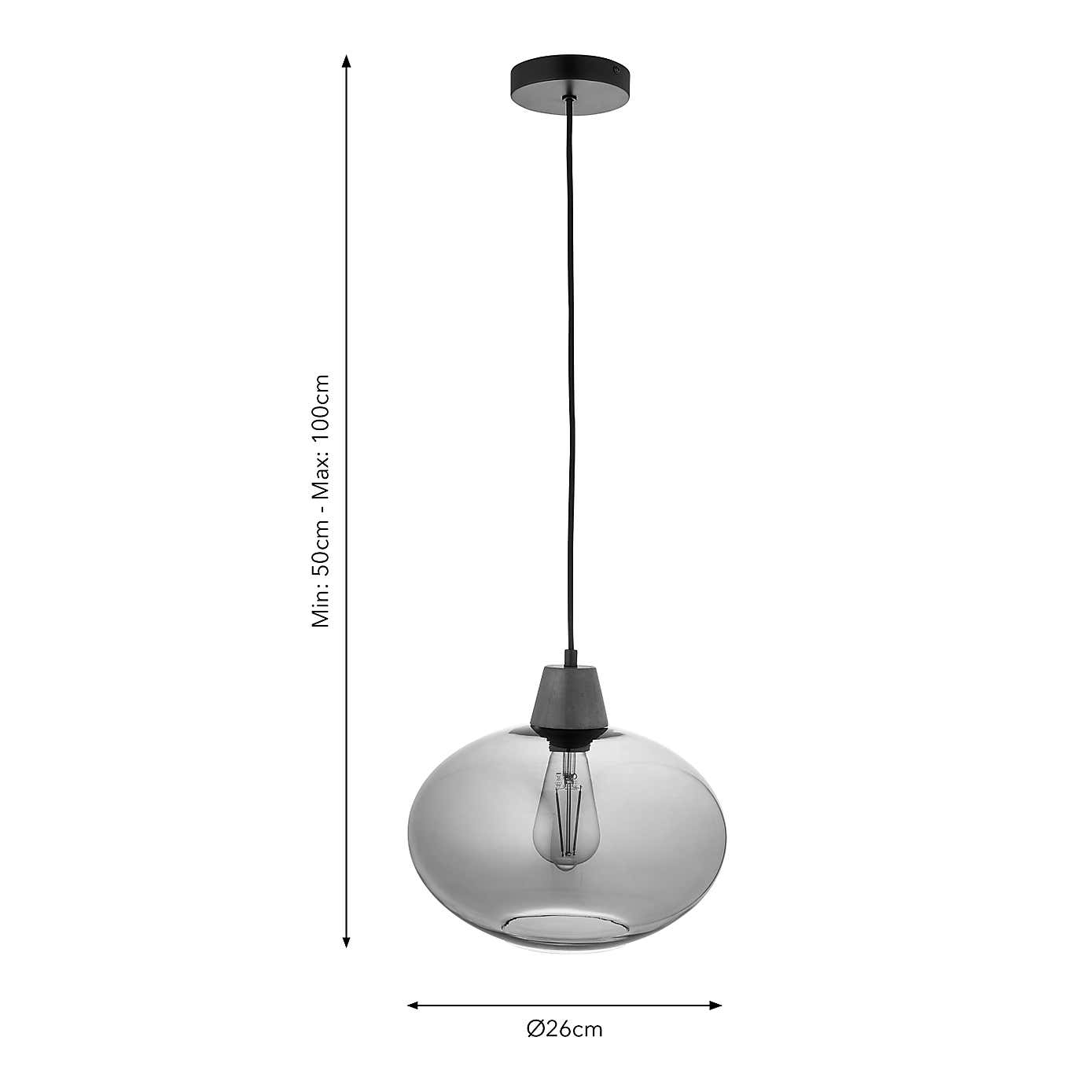 Bowen Industrial Adjustable Pendant Light