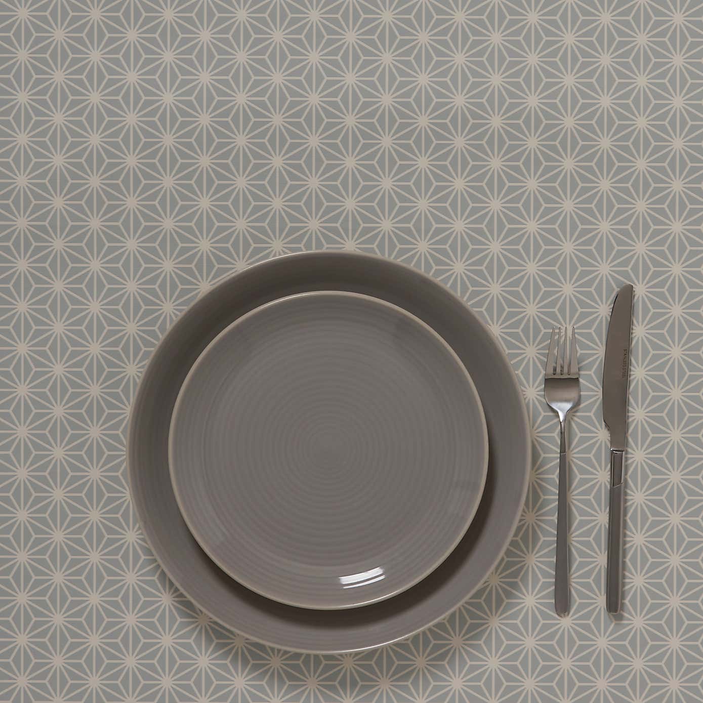 Diamond Geometric Grey PVC